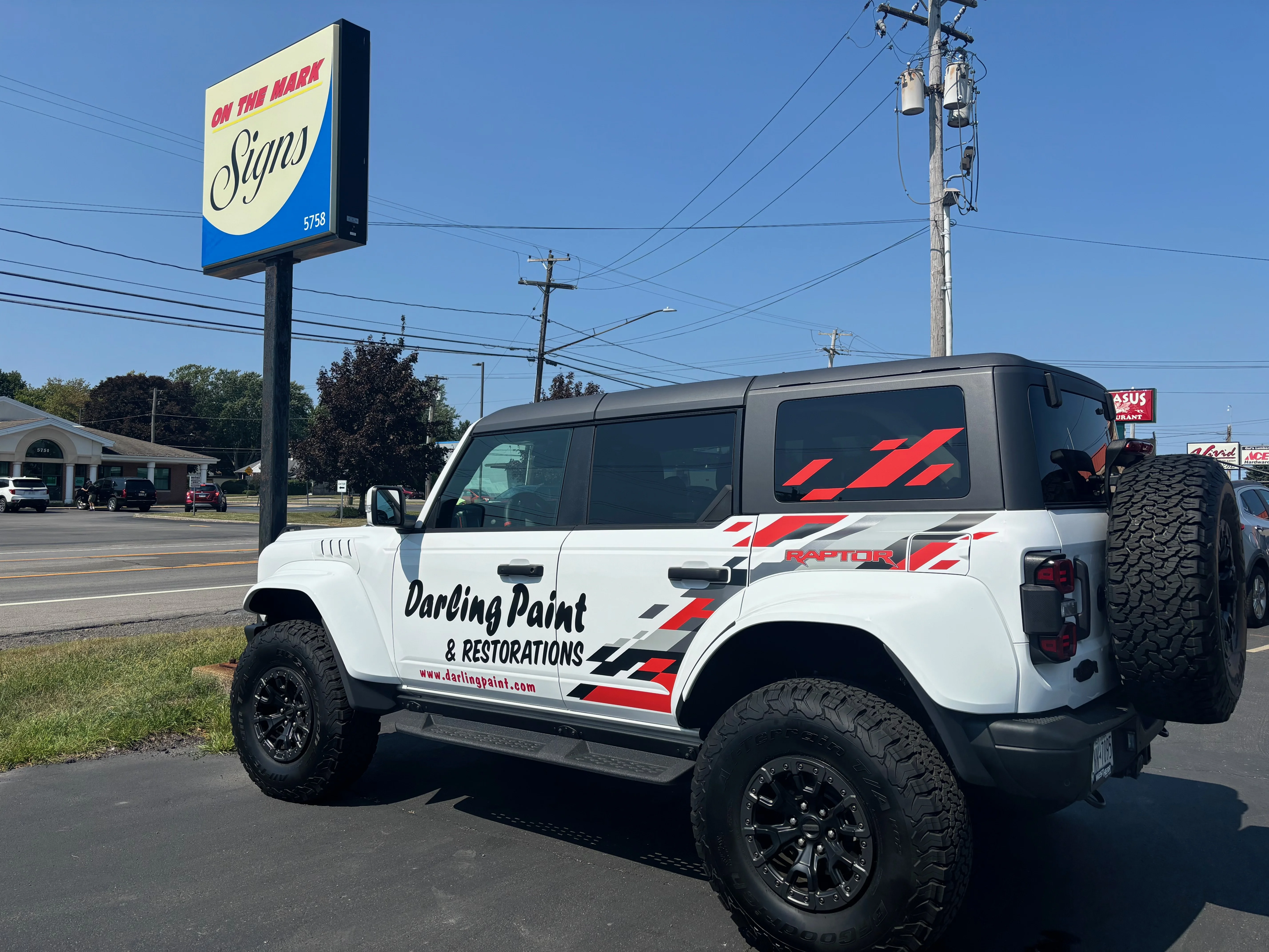 Vehicle wrap for Darling Paint